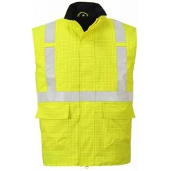 Bodywarmer Haute Visibilité Antistatique Portwest Bizflame Jaune L - Jaune