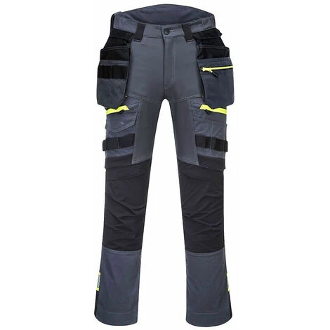 Pantalon De Travail Avec Poches Amovibles Portwest DX4 Gris 60 1 Pantalon De Travail Avec Poches Amovibles Portwest DX4 Gris 60