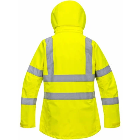 Parka Femme Haute Visibilité Respirante Portwest 300D Jaune XL 2 Parka Femme Haute Visibilité Respirante Portwest 300D Jaune XL – Image 2