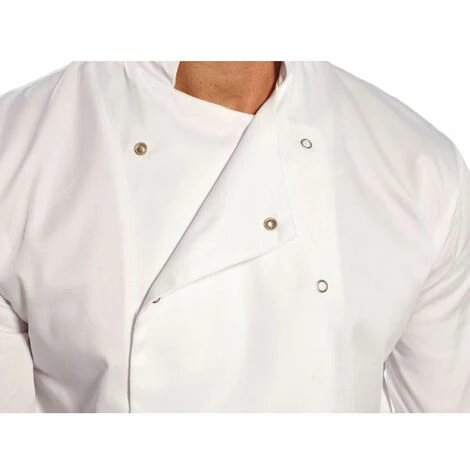 Veste De Cuisine Portwest Cumbria Manches Courtes Blanc 4XL 2 Veste De Cuisine Portwest Cumbria Manches Courtes Blanc 4XL – Image 2