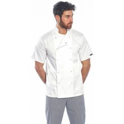 Veste De Cuisine Portwest Cumbria Manches Courtes Blanc 4XL 7 Veste De Cuisine Portwest Cumbria Manches Courtes Blanc 4XL -PORTWEST Soldes 4708728 4
