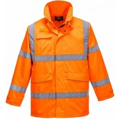 Parka Haute Visibilité Imperméable Portwest EXTREME Orange M - Orange