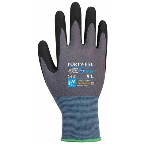 Gants De Travail Anti-abrasion NPR Pro Mousse Nitrile Portwest Bleu Gris 10 - Bleu Gris 2 Gants De Travail Anti-abrasion NPR Pro Mousse Nitrile Portwest Bleu Gris 10 - Bleu Gris – Image 2