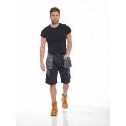 Short De Travail Multi-poche Portwest GRANIT Noir / Gris S - Noir / Gris -PORTWEST Soldes 5407627 3