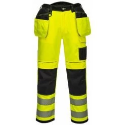 Pantalon Haute Visibilité Multi Poches Portwest Vision Jaune 50