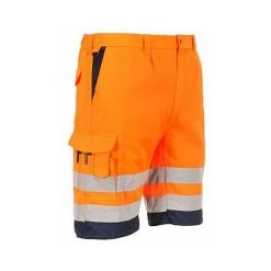 Bermuda Haute Visibilité Orange/Marine - Portwest - Taille M