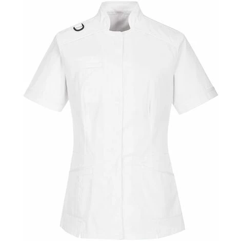 Tunique Médicale Stretch Multipoche Fermeture Pression Femme Portwest Blanc L - Blanc 1 Tunique Médicale Stretch Multipoche Fermeture Pression Femme Portwest Blanc L - Blanc