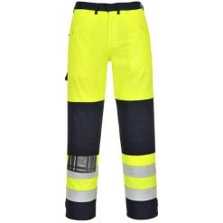 Pantalon Haute-visibilité Multirisques Couleur : Jaune/Marine Taille XL - PORTWEST