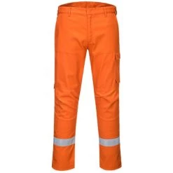 Pantalon Ultra Bizflame Couleur : Orange Short Taille 38 - PORTWEST