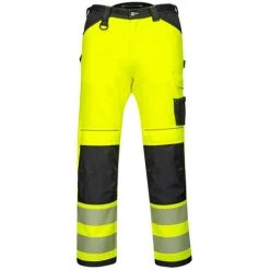 Pantalon PW3 Hi-Vis Work Couleur : Jaune/Noir Short Taille 50 - PORTWEST