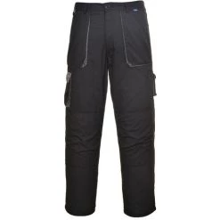 Pantalon Portwest Texo Contrasté Matelassé Couleur : Noir Taille S - PORTWEST