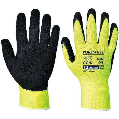 Gant Grip HiVis Couleur : Jaune Taille XS - PORTWEST 1 Gant Grip HiVis Couleur : Jaune Taille XS - PORTWEST