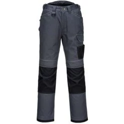 Pantalon PW3 Couleur : Gris/Noir Short Taille 38 - PORTWEST
