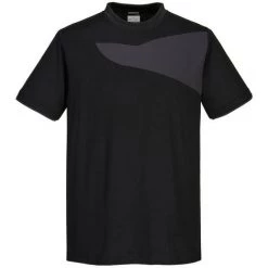 T-shirt PW2 M/C Couleur : Noir/ Zoom Gris Taille S - PORTWEST