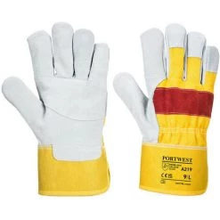 Gant Docker Chrome Classique Couleur : Jaune/Rouge Taille XL - PORTWEST