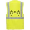 Gilet Executive De Distanciation Sociale 2m Couleur : Jaune Taille XXXL - PORTWEST