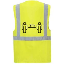 Gilet Executive De Distanciation Sociale 2m Couleur : Jaune Taille L - PORTWEST