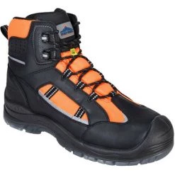 Chaussure Montante PORTWEST Compositelite Retroglo Hi-Vis S3 WR ESD Couleur : Orange Taille 40 - PORTWEST