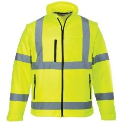 Blouson HiVis Softshell (3 Couches) Couleur : Jaune Taille L - PORTWEST