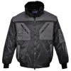 Blouson Pilote Bicolore Couleur : Noir/Gris Taille 4XL - PORTWEST