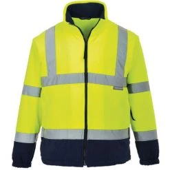 Polaire HiVis Bicolore Couleur : Jaune/Marine Taille 5XL - PORTWEST