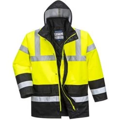 Parka Bicolore Traffic Couleur : Jaune/Noir Taille XS - PORTWEST