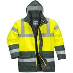 Parka Bicolore Traffic Couleur : Jaune/Vert Taille XXL - PORTWEST