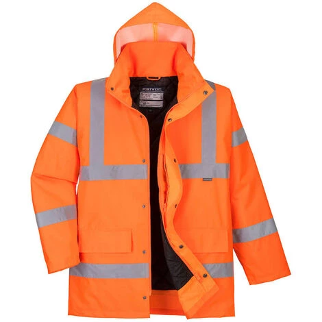 Parka Hi-Vis Traffic Couleur : Orange Taille M - PORTWEST 1 Parka Hi-Vis Traffic Couleur : Orange Taille M - PORTWEST