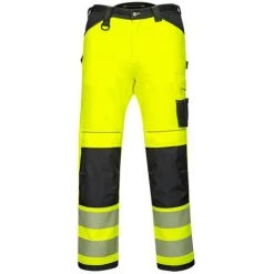 Pantalon Extensible Léger Haute-visibilité PW3 Couleur : Jaune/Noir Taille 44 - PORTWEST