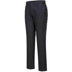 Pantalon Chino Strech Coupe Slim Couleur : Noir Short Taille 36 - PORTWEST