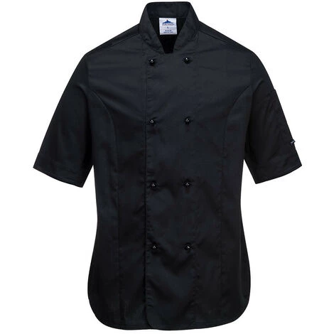 Veste De Cuisine Femme Rachel Couleur : Noir Taille S - PORTWEST 1 Veste De Cuisine Femme Rachel Couleur : Noir Taille S - PORTWEST