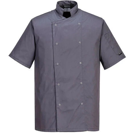 Veste De Cuisine Cumbria Couleur : Gris Ardoise Taille XXL - PORTWEST 1 Veste De Cuisine Cumbria Couleur : Gris Ardoise Taille XXL - PORTWEST