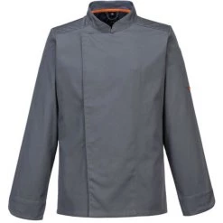Veste Cuisine Meshair Pro L/S Couleur : Gris Ardoise Taille XXXL - PORTWEST