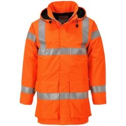 Veste De Pluie Hi-vis Multi Lite Bizflame Couleur : Orange Taille XXXL - PORTWEST