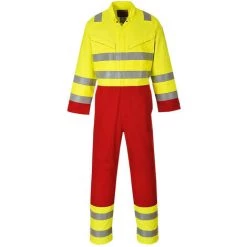 Combinaison Bizflame Services Couleur : Jaune Taille XXXL - PORTWEST