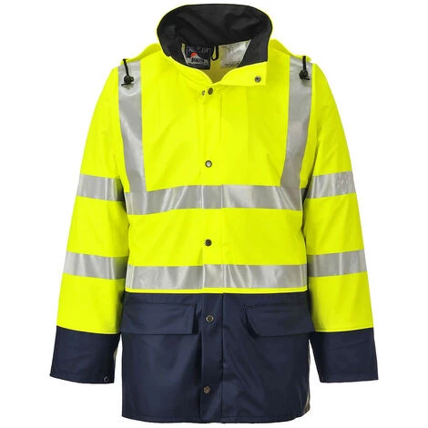 Veste De Pluie Bicolore Sealtex™ Ultra Couleur : Jaune/Marine Taille M - PORTWEST 1 Veste De Pluie Bicolore Sealtex™ Ultra Couleur : Jaune/Marine Taille M - PORTWEST