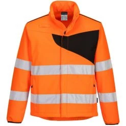 Softshell Haute-Visibilité PW2 (2C) Couleur : Orange/Noir Taille XXL - PORTWEST