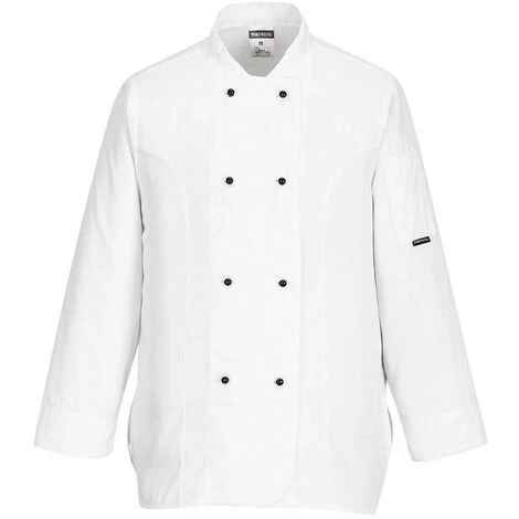 Veste De Cuisine Femme Rachel Couleur : Blanc Taille XS - PORTWEST 1 Veste De Cuisine Femme Rachel Couleur : Blanc Taille XS - PORTWEST