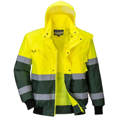 Blouson Bomber Hi-Vis X Couleur : Jaune/Vert Taille M - PORTWEST 1 Blouson Bomber Hi-Vis X Couleur : Jaune/Vert Taille M - PORTWEST