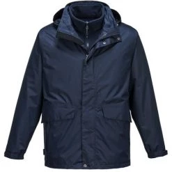 Parka Respirante 3 En 1 Argo Couleur : Marine Taille XL - PORTWEST