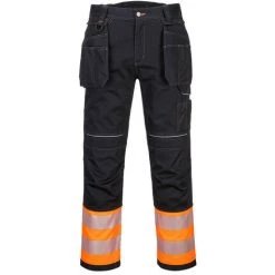 Pantalon Holster PW3 Hi-Vis Classe 1 Couleur : Orange/Noir Taille 58 - PORTWEST