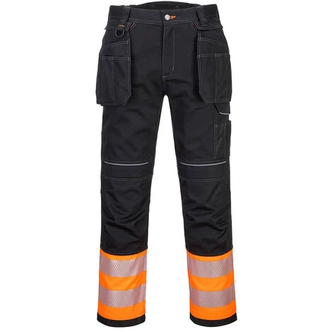 Pantalon Holster PW3 Hi-Vis Classe 1 Couleur : Orange/Noir Taille 58 - PORTWEST 1 Pantalon Holster PW3 Hi-Vis Classe 1 Couleur : Orange/Noir Taille 58 - PORTWEST