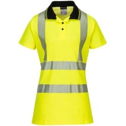 Polo Ladies Pro Couleur : Jaune/Noir Taille M - PORTWEST