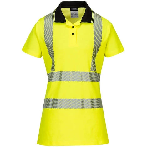 Polo Ladies Pro Couleur : Jaune/Noir Taille L - PORTWEST 1 Polo Ladies Pro Couleur : Jaune/Noir Taille L - PORTWEST