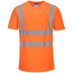 T-shirt Col V Avec Empiècements Latéraux En Maille Aérée Couleur : Orange Taille XXL - PORTWEST