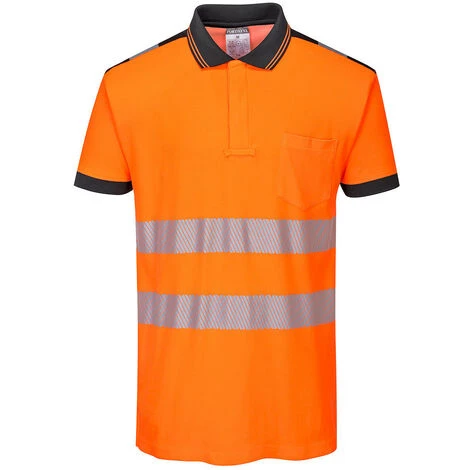 Polo HV PW3 Couleur : Orange/Noir Taille 5XL - PORTWEST 1 Polo HV PW3 Couleur : Orange/Noir Taille 5XL - PORTWEST
