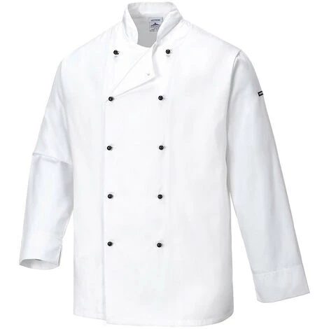 Veste De Cuisine Cornwall Couleur : Blanc Taille XS - PORTWEST 1 Veste De Cuisine Cornwall Couleur : Blanc Taille XS - PORTWEST