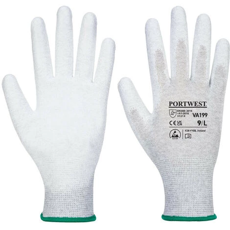 Gant Vending Antistatique PU Couleur : Gris Taille XL - PORTWEST 1 Gant Vending Antistatique PU Couleur : Gris Taille XL - PORTWEST