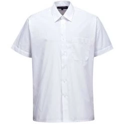 S104 Chemise Classique M/C Couleur : Blanc Taille 145 - PORTWEST