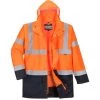 Parka 5 En 1 Essentiel Bicolore Couleur : Orange/Marine Taille M - PORTWEST
